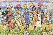 Maurice Prendergast Sunny Day at the Beach Sweden oil painting artist